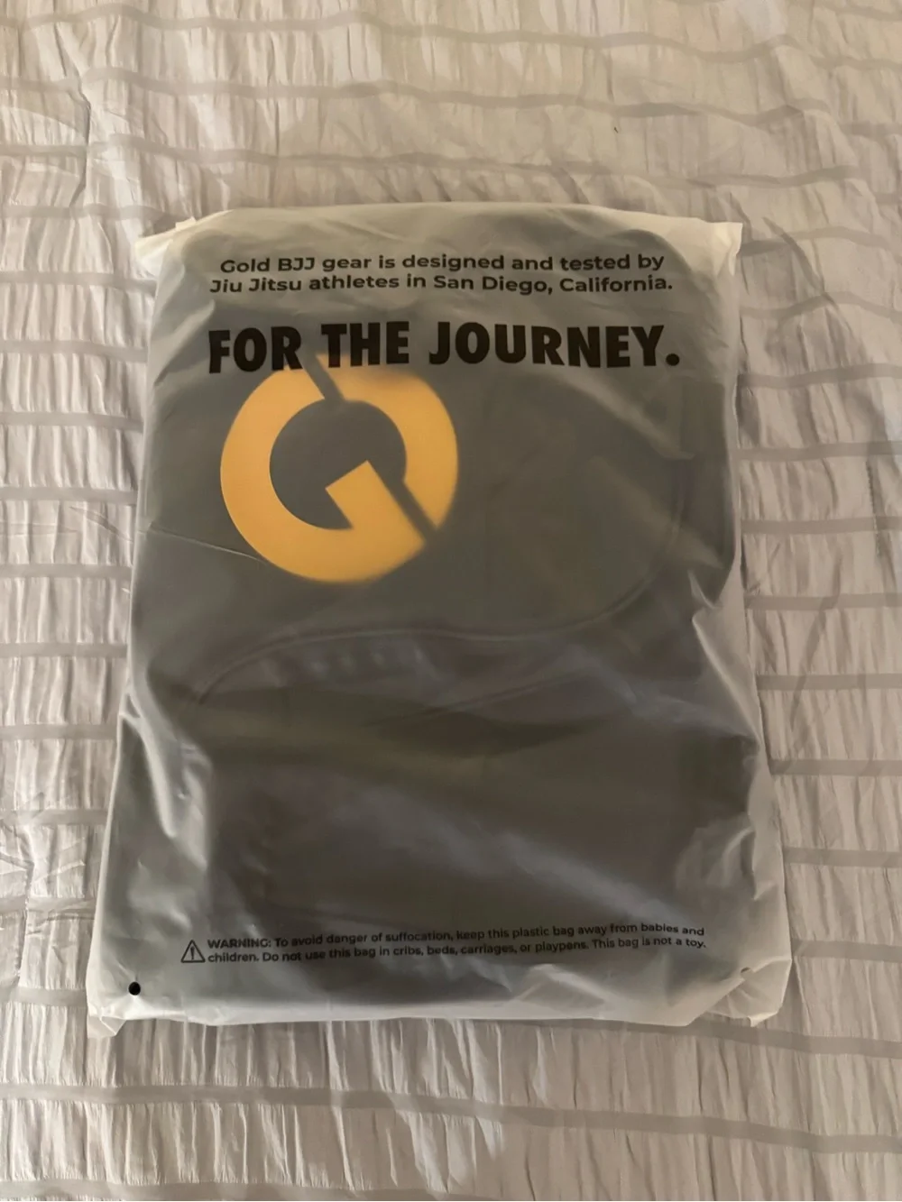 Gold BJJ Randori Black Men’s Duffle Bag